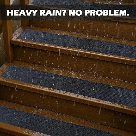 S&X Anti Slip Tape 4" x 60' Premium High Traction Grip Tape for Outdoor Stairs, Decks, Ramps - Waterproof & Durable