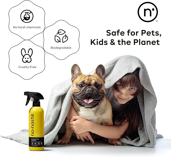 Pet Stain & Odor Eliminator Spray, Light Fresh Scent, 16oz (Pack of 2)