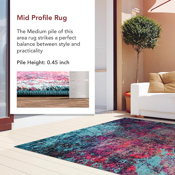 nuLOOM Reva Colorful Abstract Runner Rug, 2' 5" x 8', Multi