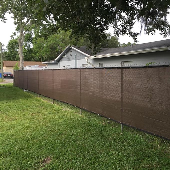 Fence Privacy Screen Balcony Sun Shade Cloth 5'x32' 80% Shade Fabric Outdoor Patio Screens Mesh Panels Apartments Railing Cover UV Protection for Backyard Garden Porch Deck