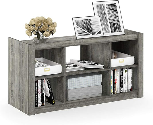 Furinno Bookcases Classic Bookshelf Storage Shelves, French Oak
