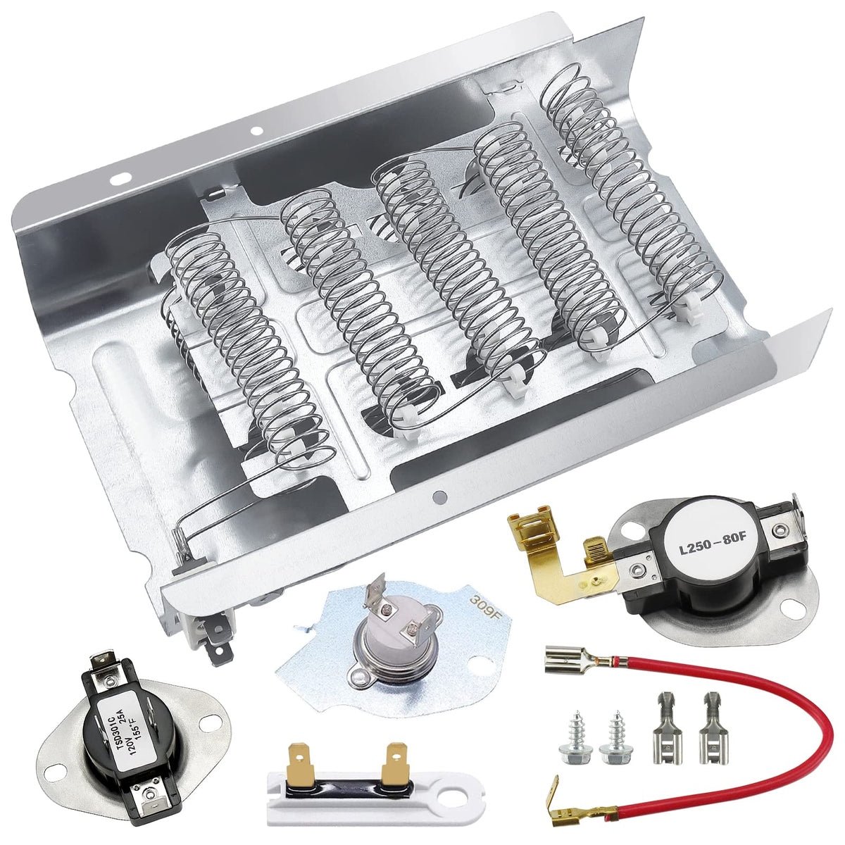 279838 W10724237 Dryer Heating Element Kit for Whirlpool - Image 1