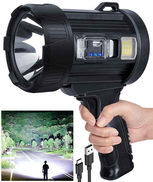 Rechargeable Spotlight,2000000 LM Super Bright Handheld - Image 1
