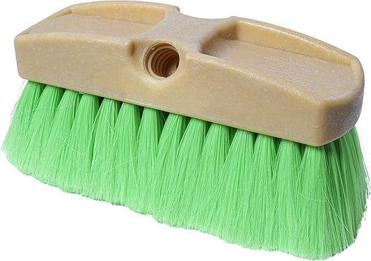 Guttermaster GM-214NP-8 Green 8 Inch Oblong Very Soft Flow Through Brush for Vehicles and Boats