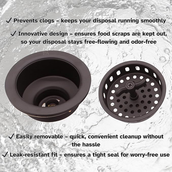 Westbrass D213-12 3-1/2" Wing Nut Twist Style Large Kitchen Sink Basket Strainer, Oil Rubbed Bronze