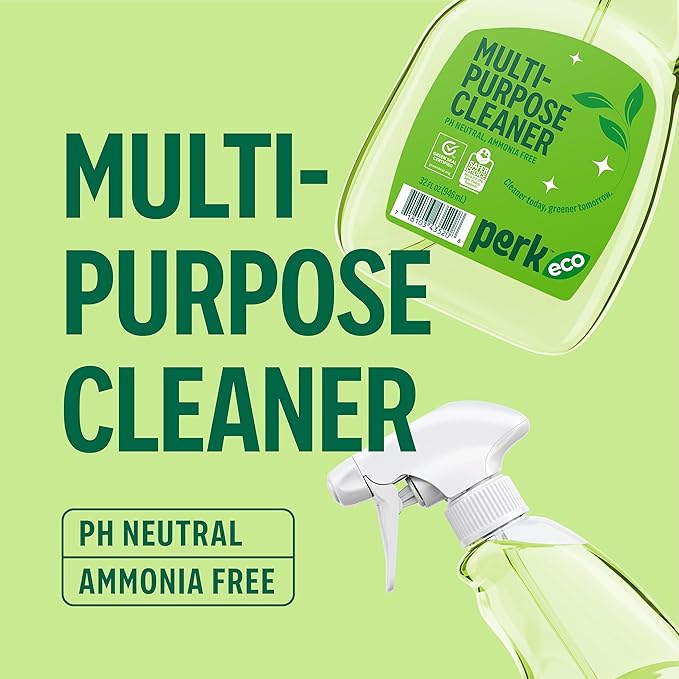 Perk All‑Purpose Cleaner, Ready‑to‑Use Spray, 32 oz — Multi‑Surface Cleaner for Kitchens, Bathrooms & Hard Surfaces