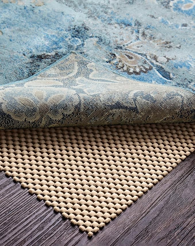 Veken 6x9 Ft Rug Pad Gripper for Hardwood Floors, Non Slip Khaki Rug Pads for Area Rugs, Thick Rug Grippers for Tile Floors, Under Carpet Anti Skid Mat, Keep Your Rugs Safe and in Place