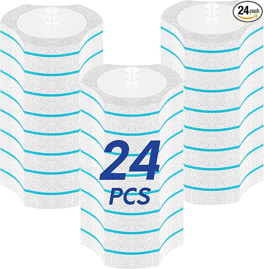 BOOMJOY Only Compatible BOOMJOY Disposable Toilet Brush, 24PCS Toilet Brush Refills, Replacement Heads for Toilet Brush