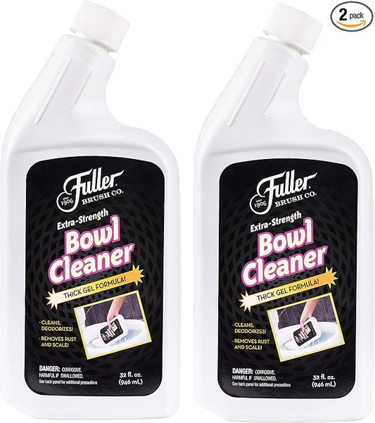 Fuller Brush Extra-Strength Toilet Bowl Cleaner Gel – Thick Clinging Formula Removes Rust, Stains & Scale, Bathroom Cleaner with Fresh Peppermint Scent (Pack of 2)