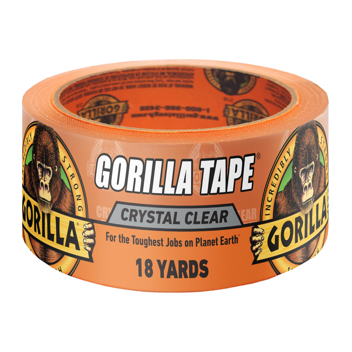 GORILLA Crystal Clear Tape, 1.88" x 18 yd - Image 1