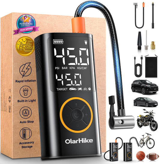 OlarHike Tire Inflator Portable Air Compressor, Cordless - Image 1