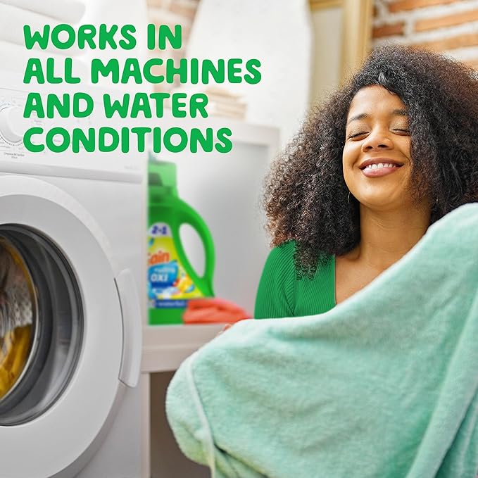 Gain Ultra Oxi Liquid Laundry Detergent, Waterfall Delight Scent, 194 fl oz, 134 Loads, Freshness + Odor Fighting, High Efficiency Washing Machine Liquid Cleaning Soap