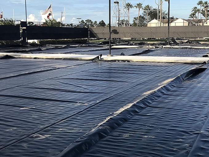 Plastic Sheeting Roll 4 MIL (20x100) Black for Painting, Plastic Tarp, Plastic Mulch, Weed Barrier, Concrete Moisture, Vapor Barrier, Construction Film, Lumber Tarp, Ground Cover