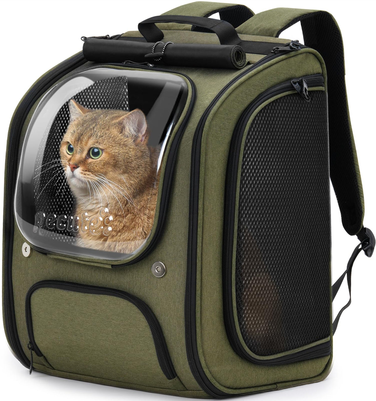 Pecute Cat Backpack Carrier,Large Space Cat Bubble Backpack - Image 1
