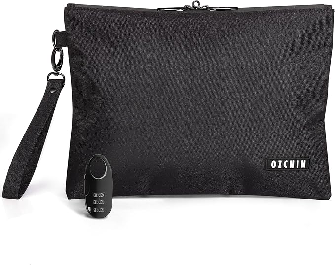 Smell Proof Bag Travel Storage Case Activated Charcoal Pouches Durable Odorless Medicine Organizer