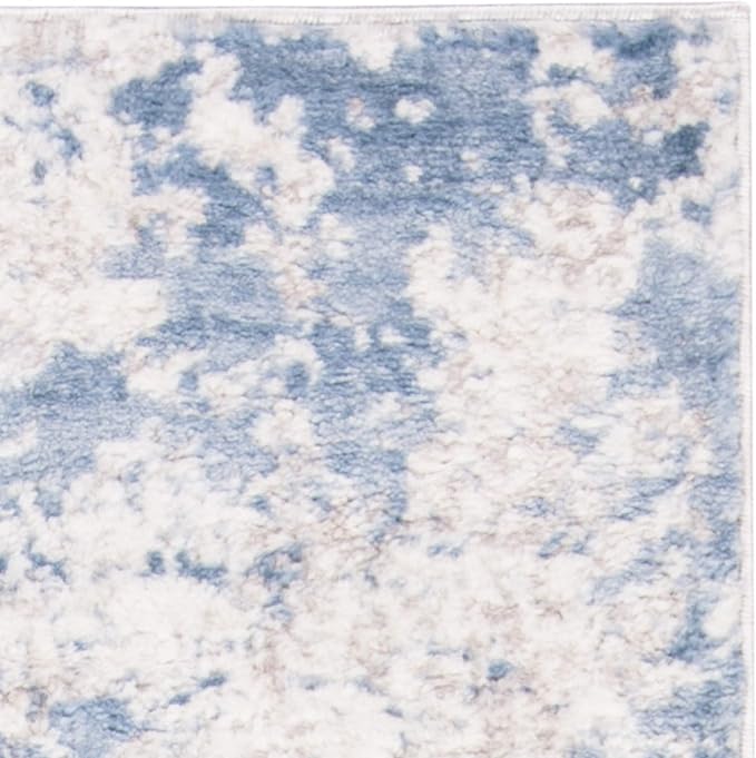 SAFAVIEH Amelia Collection Accent Rug - 2'2" x 4', Grey & Blue, Modern Abstract Design, Non-Shedding & Easy Care, Ideal for High Traffic Areas in Entryway, Living Room, Bedroom (ALA705F)