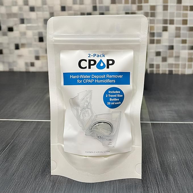 Cpap Cleaner Hard-Water Deposit Remover for Humidifier Chambers, Travel Size 20mL Bottles, CPOP Formula, Made in USA