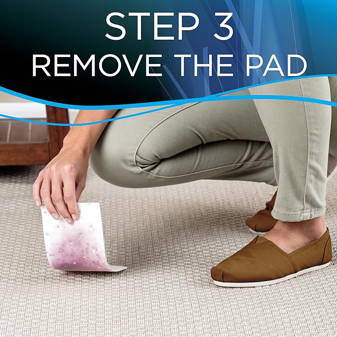 Bissell Stomp 'N Go Pet Lifting Pads + Oxy for Stain Removal on Carpet & Area Rug Cleaning, 20 Pack