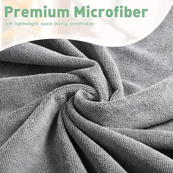 Breling 10 Pcs Hot Yoga Towels Bulk Non Slip Microfiber Anti Slip Absorbent Multicolor Wicking Pilates Yoga Mat Towel for Women Men Pilates, 27" x 72" (Classic)