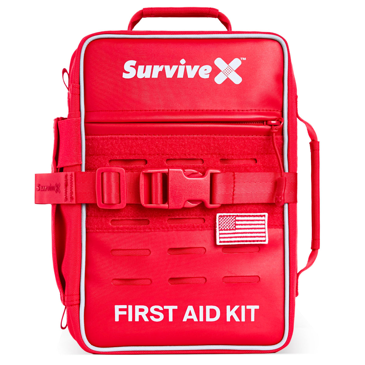 SurviveX Large Pro First Aid Kit, Emergency Kit for 5-6 People - Image 1