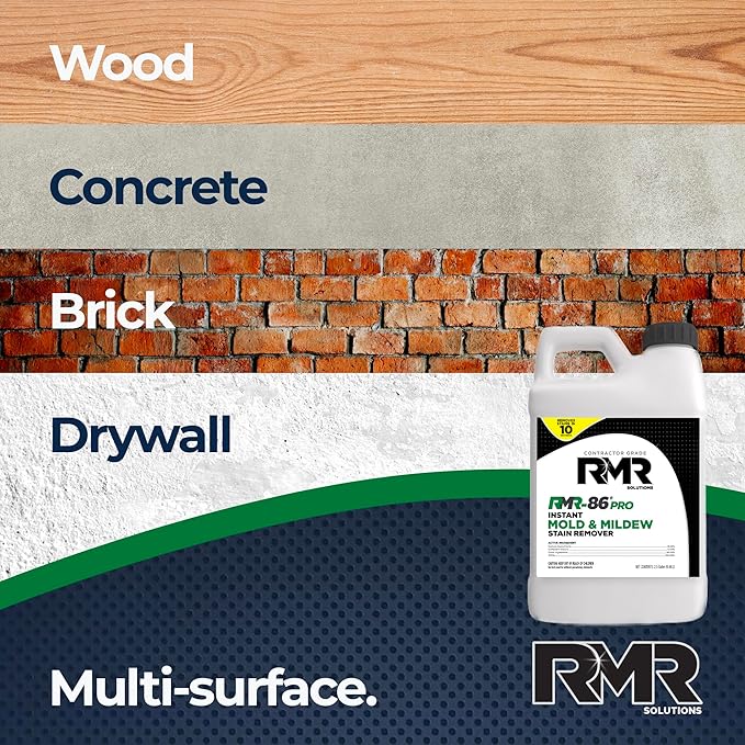 RMR-86 Pro Instant Mold & Mildew Stain Remover - Contractor Grade 2.5 Gallon 2-Pack