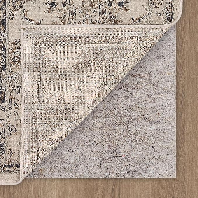 Mohawk Home Kinston Traditional Ornamental Beige 3' x 5' Area Rug Perfect for Kitchen, Living Room, Dining Room