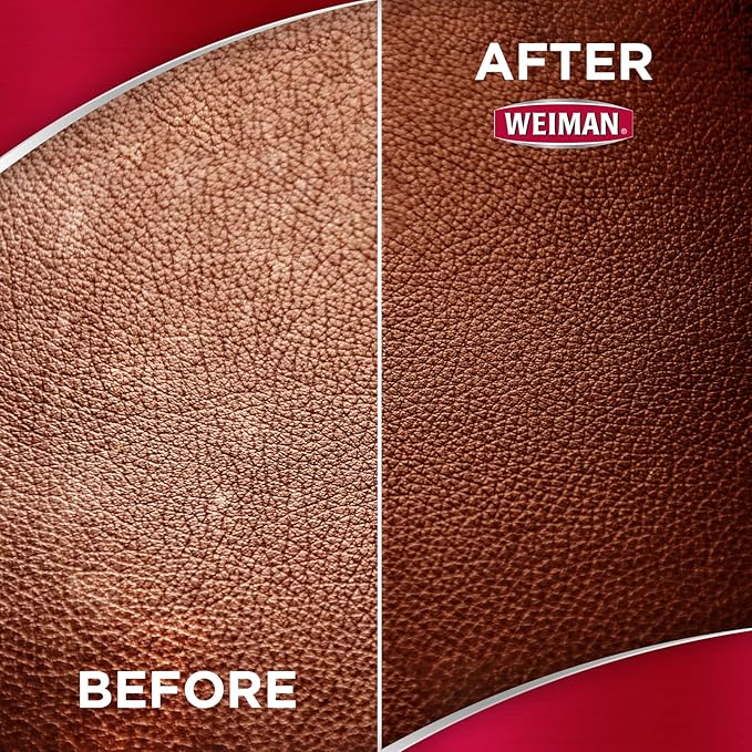 Weiman Leather Wipes - 2 Pack - Clean Condition UV Protection Help Prevent Cracking or Fading of Leather Furniture, Car Seats & Interior, Shoes and More