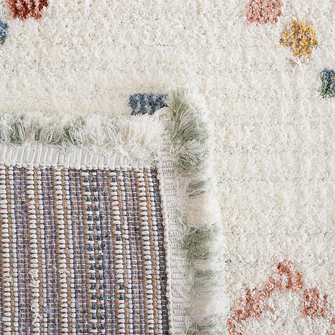 SAFAVIEH Marrakech Collection Runner Rug - 2'2" x 8', Ivory & Multi, Moroccan Boho Tribal Rustic Design, Non-Shedding & Easy Care, Ideal for High Traffic Areas in Living Room, Bedroom (MRK612A)