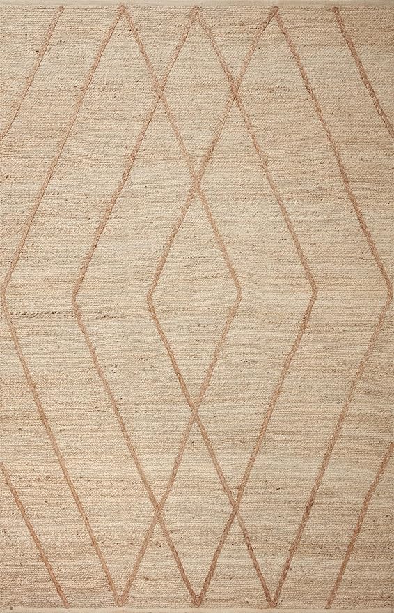 Loloi Bodhi Collection BOD-02 Ivory/Natural 3'-6" x 5'-6" Accent Rug