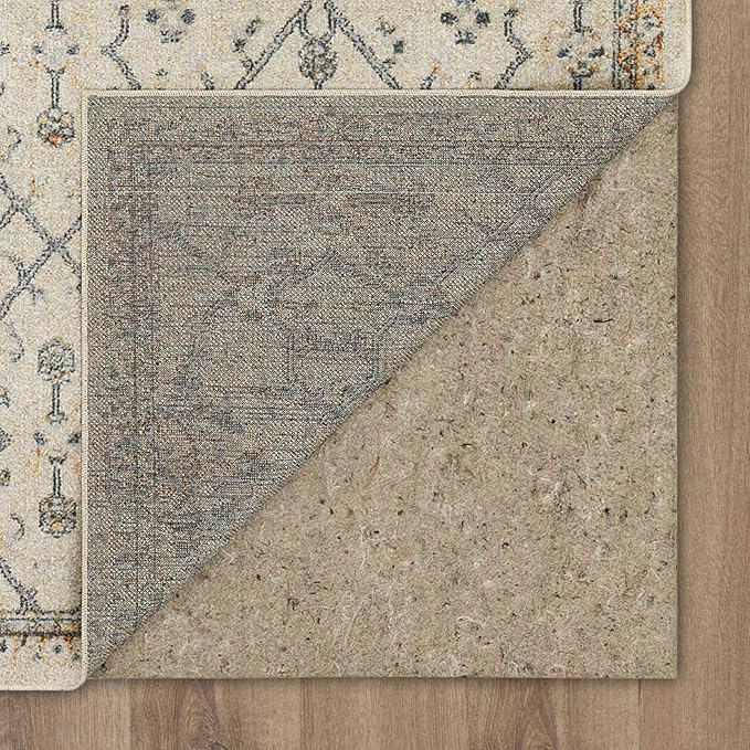 Mohawk Home Garrett Floral Cream 5' 3" x 8' AArea Rug Perfect for Living Room, Dining Room, Office