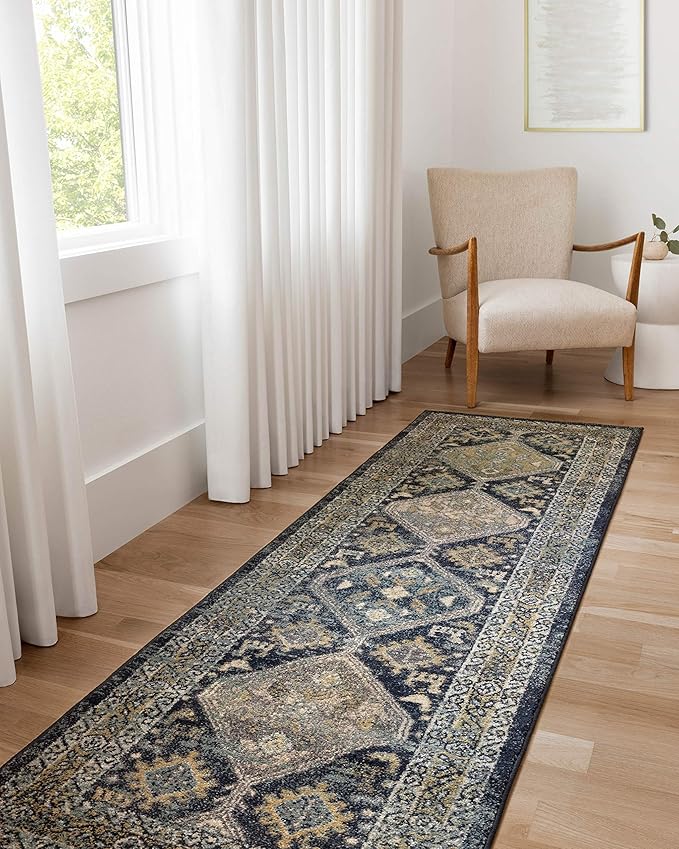 Loloi II Jocelyn Collection JOC-02 Navy/Blue 2'-3" x 4'-0" Accent Rug (Pack of 2)