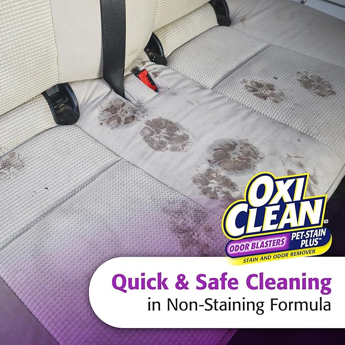 OxiClean 57214OC Pet Stain Plus, Stain and Odor Remover with Odor Blasters