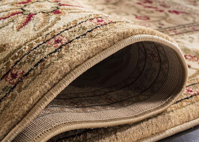 SAFAVIEH Lyndhurst Collection Runner Rug - 2'3" x 16', Beige & Ivory, Traditional Oriental Design, Non-Shedding & Easy Care, Ideal for High Traffic Areas in Living Room, Bedroom (LNH212D)