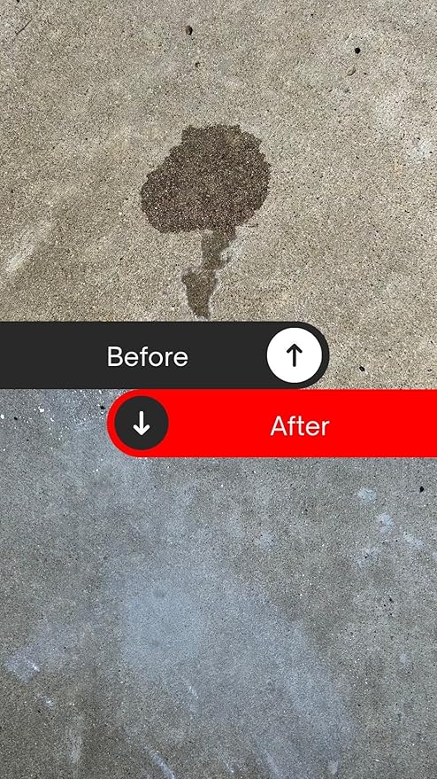 Oil Eater Overnight Concrete Stain Remover – Driveway, Garage & Paver Oil Stain Cleaner