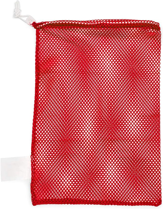 Champion Sports Mesh Equipment Bag – Heavy-Duty Nylon Drawstring Bag with Lock & ID Tag, Breathable Storage Sack for Balls, Swim Gear, Laundry & Toys, Multiple Sizes & Colors
