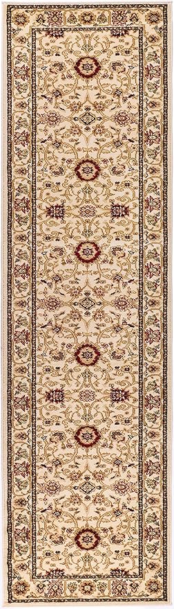 SAFAVIEH Lyndhurst Collection Runner Rug - 2'3" x 16', Ivory & Ivory, Traditional Oriental Design, Non-Shedding & Easy Care, Ideal for High Traffic Areas in Living Room, Bedroom (LNH212L)