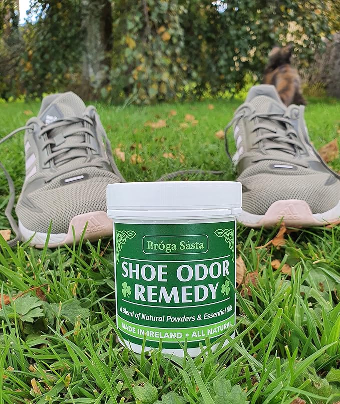 Natural Shoe Odor Eliminator and Foot Odor Eliminator - Developed by a Registered Podiatrist in Ireland - Effective Shoe Deodorizer for all Types of Feet and Footwear - Smelly Shoe Odor Remover 3.5oz