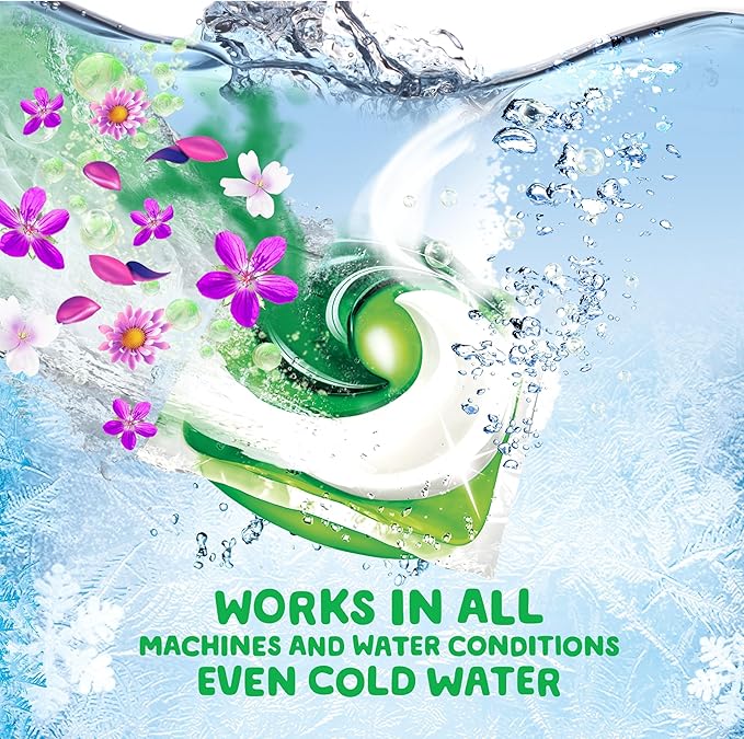 Gain Flings Laundry Detergent Pacs, 112 Count, Moonlight Breeze Scent, 3 in 1 HE Detergent Pacs with Oxi Boost and Febreeze
