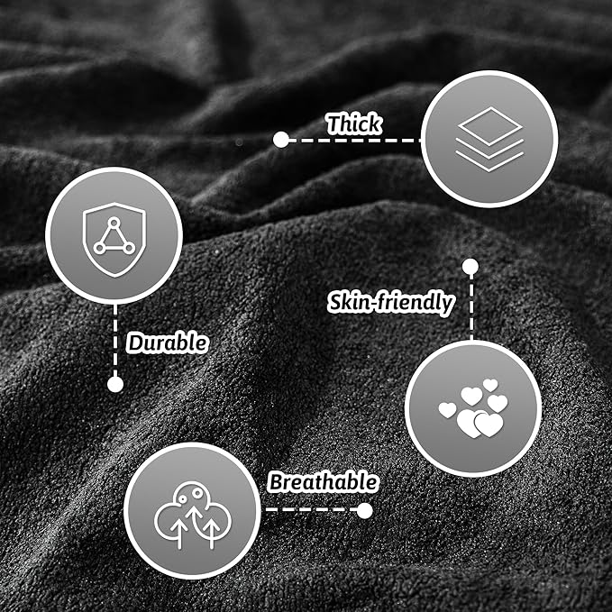 MEETSKY Couch Cover Washable for 2 Cushion Sofa, Cat Scratch Proof Furniture Protector Love Seat L Shape Couch Covers Soft Sectional Sofa Cover for Dogs Pets, 71" x 118", Black