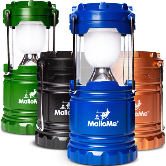 MalloMe Camping Lantern Multicolor 4 Pack Lanterns | Travel Essentials - Image 1