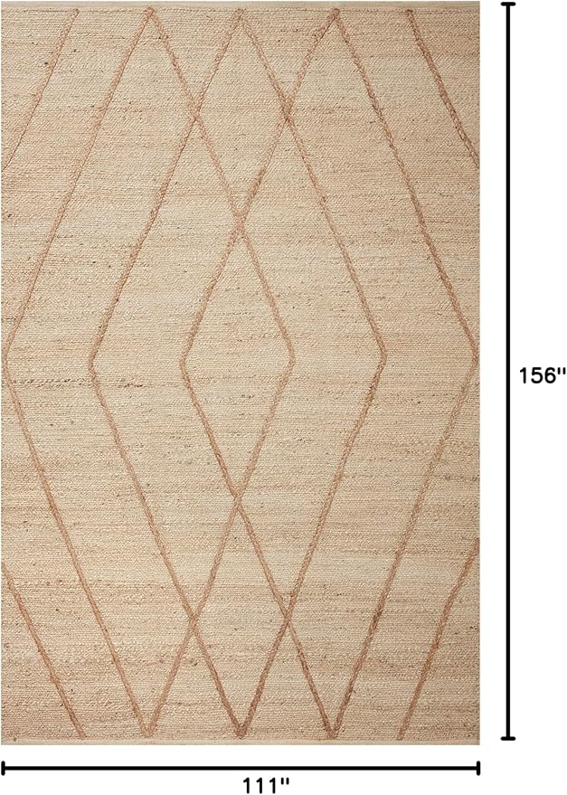 Loloi Bodhi Collection BOD-02 Ivory/Natural 9'-3" x 13' Area Rug