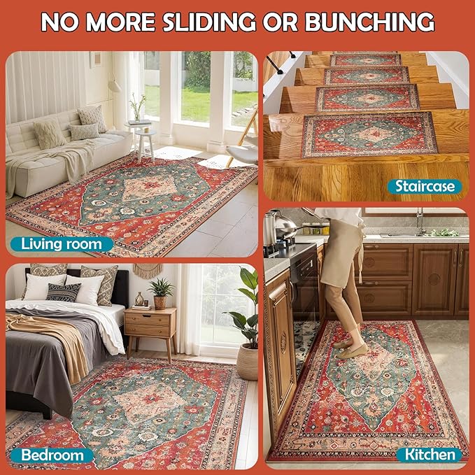 Waterproof Rug Pad, Thick 2x20 Ft Under Area Rug Carpet Pad, Non Slip Rug Pads for All Floors and Hardwood Floors Finishes, Keep Carpets in Place Soft and Prevent Rug from Wrinkling or Buckling