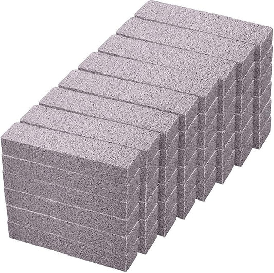 Chinco 48 Packs Pumice Stick for Cheaning, Pumice Scouring Stone Pad Removing Stain Grime Without Leaving Scratches for Kitchen Oven Stove Home Bathroom Toilet Pool House Cleaning Supplies