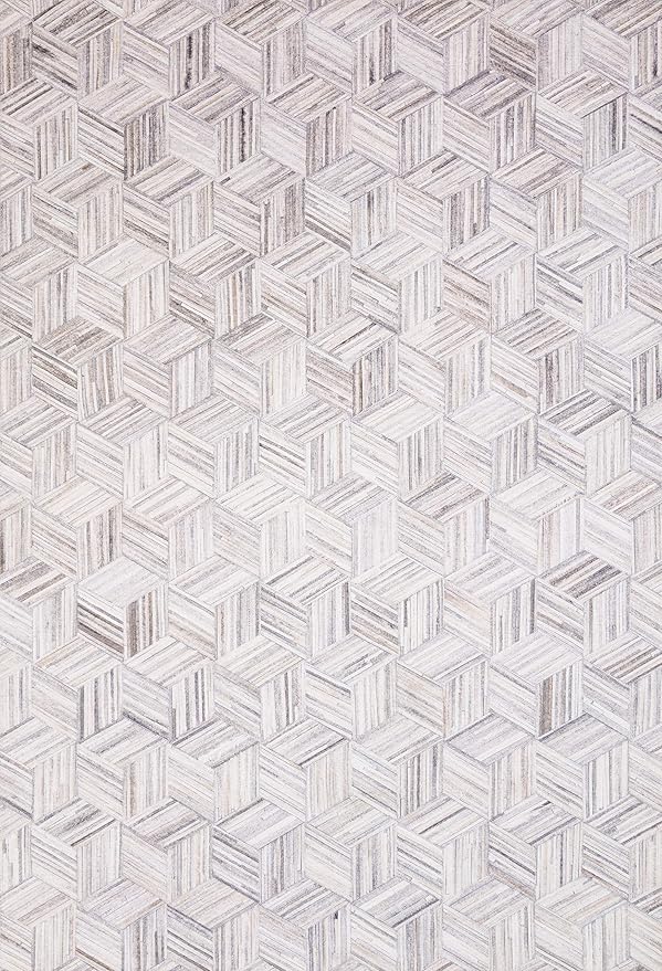 Loloi Maddox Collection MAD-07 Lt Grey/Ivory 2'-3" x 3'-9" Accent Rug