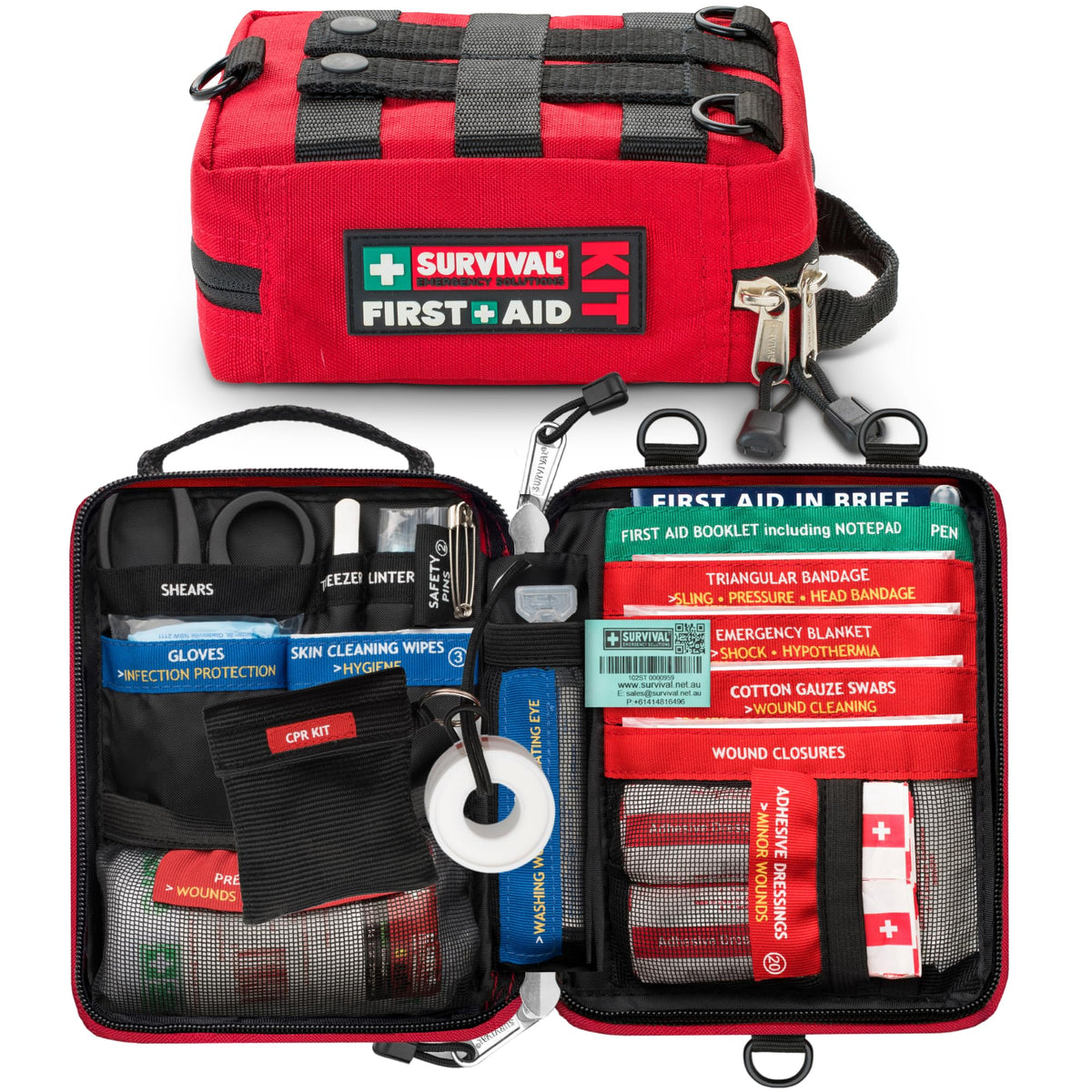 SURVIVAL 42-Piece Emergency Response First Aid Kit, Compact - Image 1