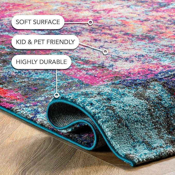nuLOOM Reva Colorful Abstract Area Rug, 10x14, Multi
