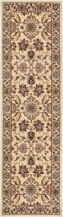 SAFAVIEH Lyndhurst Collection Runner Rug - 2'3" x 12', Ivory & Ivory, Traditional Oriental Design, Non-Shedding & Easy Care, Ideal for High Traffic Areas in Living Room, Bedroom (LNH216A)