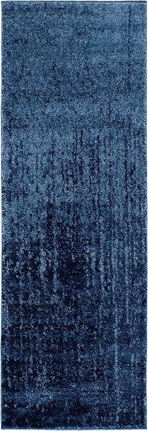 SAFAVIEH Retro Collection Runner Rug - 2'3" x 19', Light Blue & Blue, Modern Abstract Design, Non-Shedding & Easy Care, Ideal for High Traffic Areas in Living Room, Bedroom (RET2770-6065)