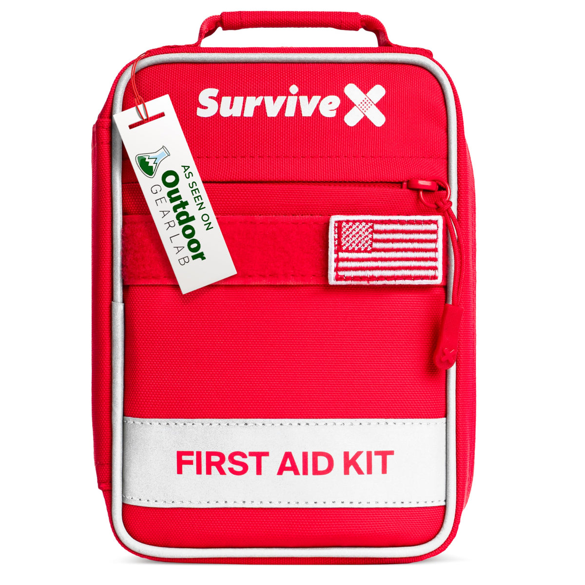 SurviveX Small First Aid Kit, Emergency Kit for 1-2 People - Image 1