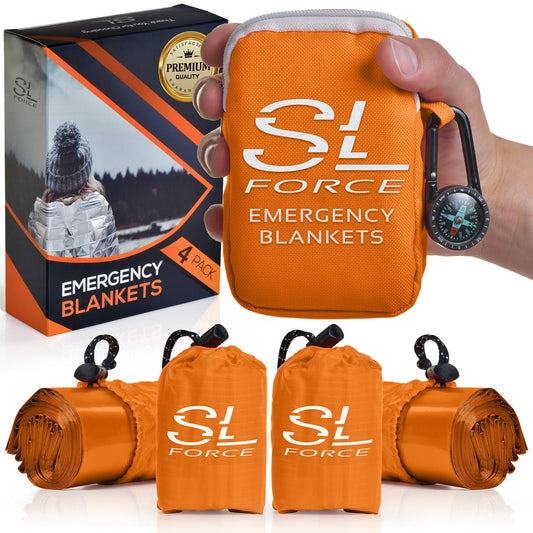 Emergency Blankets for Survival, 4 Pack of Gigantic Space - Image 1